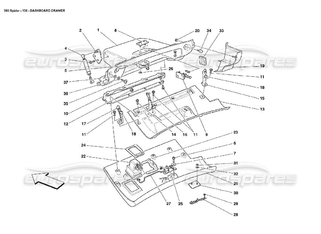 Part diagram containing part number 65802700