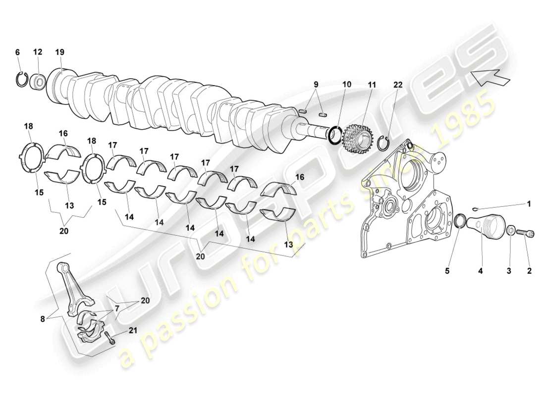 Part diagram containing part number 07M105707C