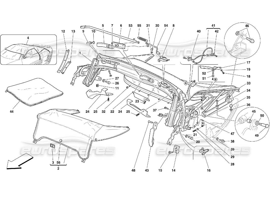 Part diagram containing part number 65268805