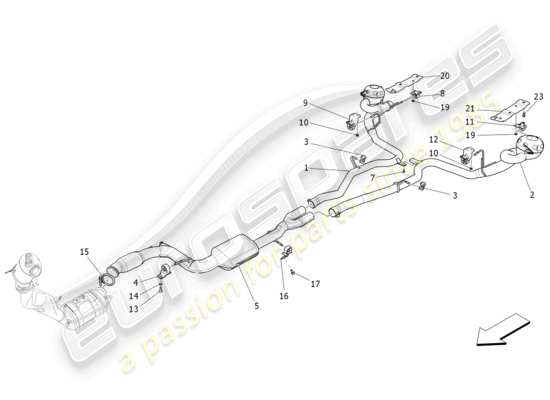 a part diagram from the Maserati Levante (2019) parts catalogue