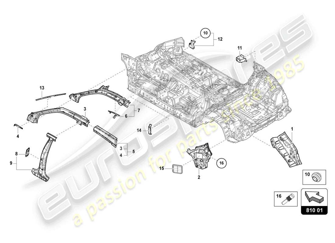 Part diagram containing part number 4ML810155B