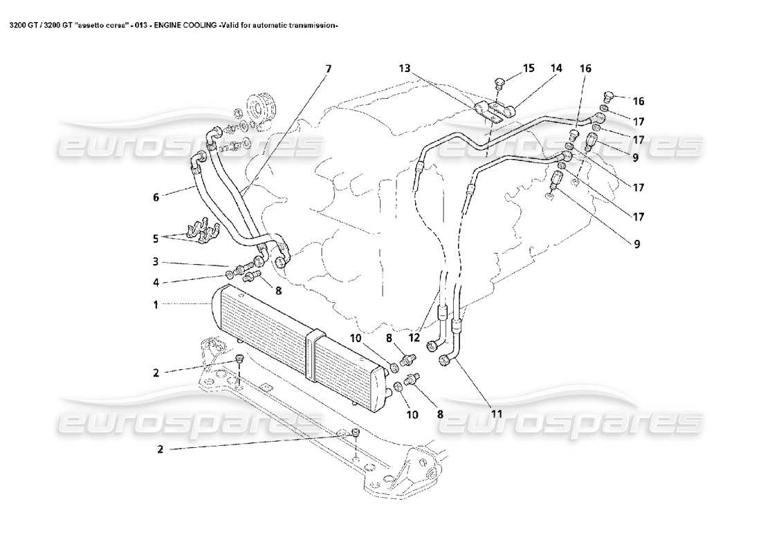 Maserati 3200 GT/GTA/Assetto Corsa Motorkühlung – Automatisch Teildiagramm