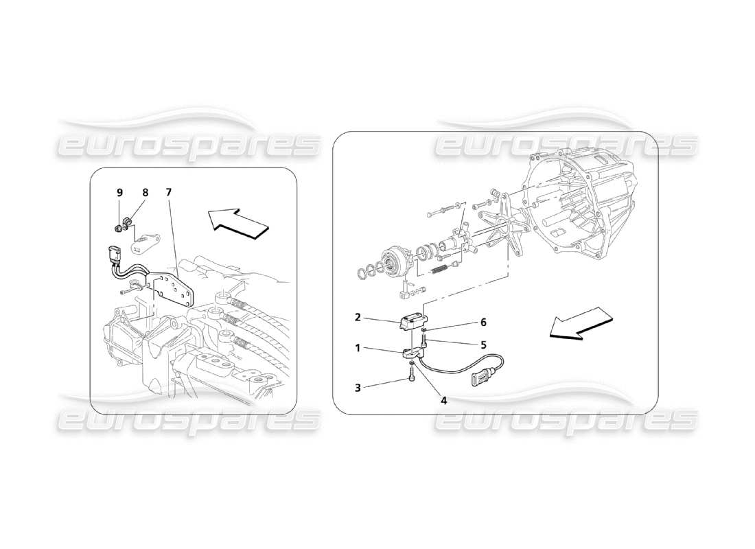 Maserati QTP. (2003) 4.2 Elektronische Kupplungssteuerung für F1-Getriebe Teildiagramm