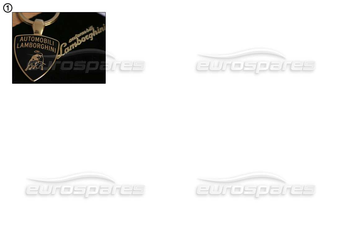 Lamborghini Miscellaneous Lamborghini Schlüsselringe Teilediagramm