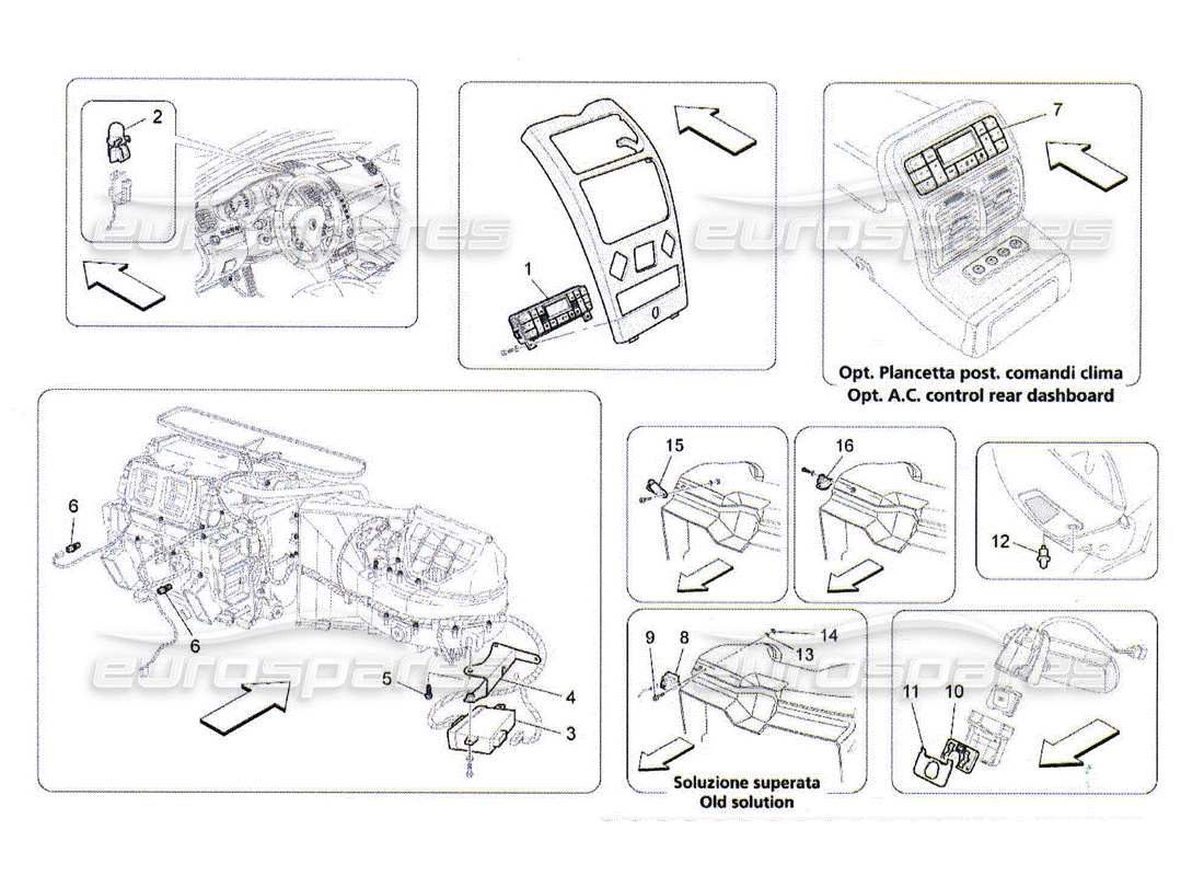 Maserati QTP. (2010) 4.2 Wechselstromeinheit: Elektronische Steuerung Teildiagramm