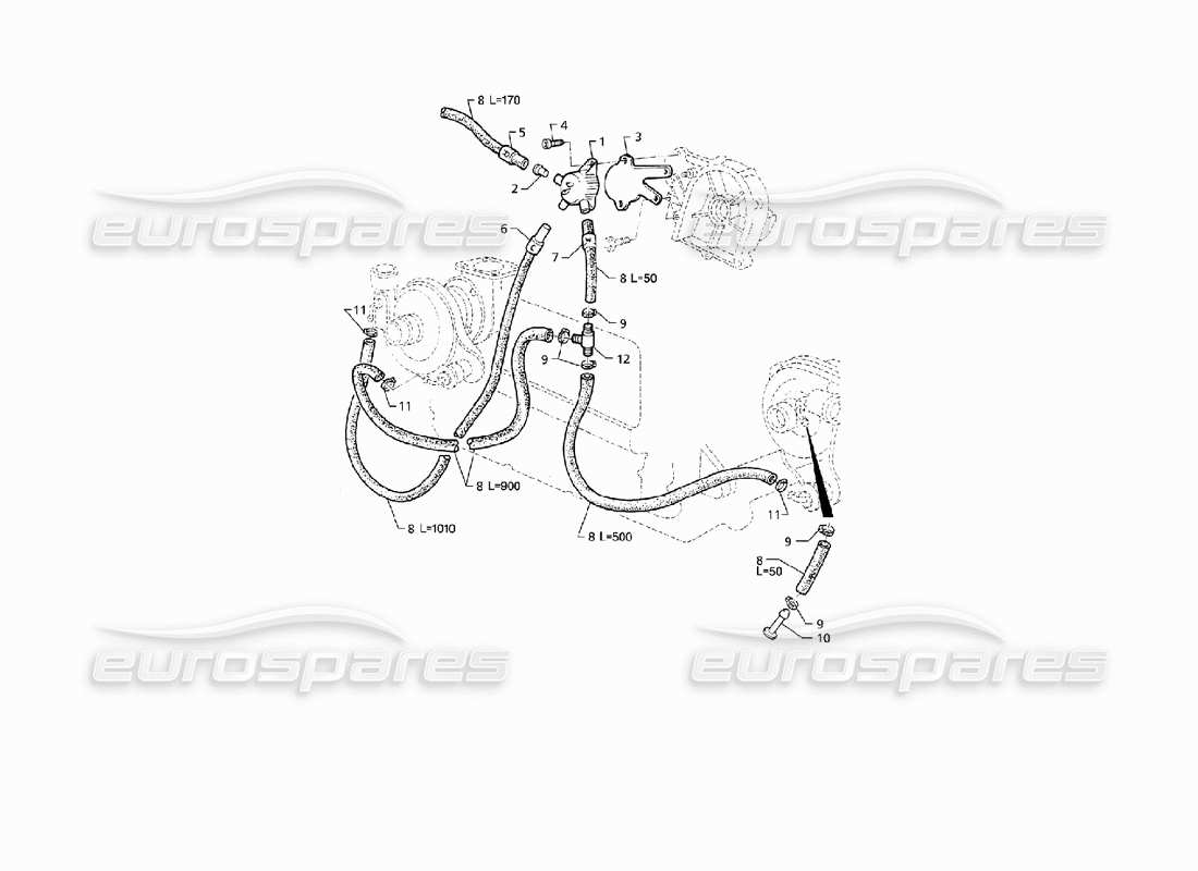 Maserati QTP V8 (1998) Boost-Kontrollsystem Teildiagramm