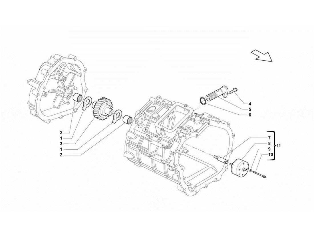 Lamborghini Gallardo LP560-4s update Getriebeölpumpe Teilediagramm