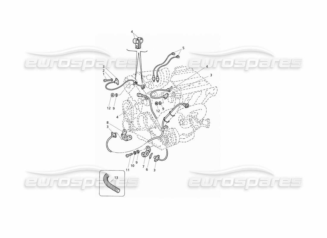 Maserati QTP V6 Evoluzione Zündsystem: Sensoren Teildiagramm
