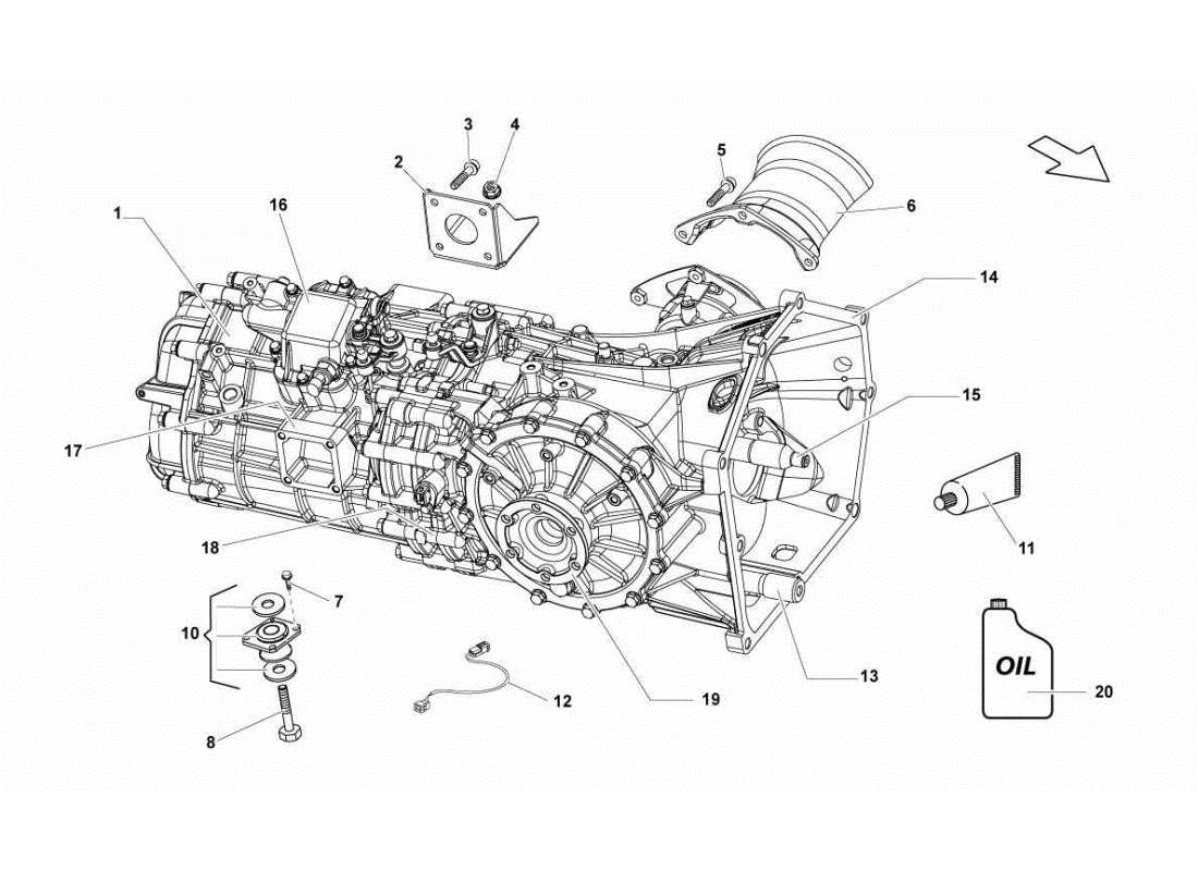 Lamborghini Gallardo STS II SC Montage Teilediagramm