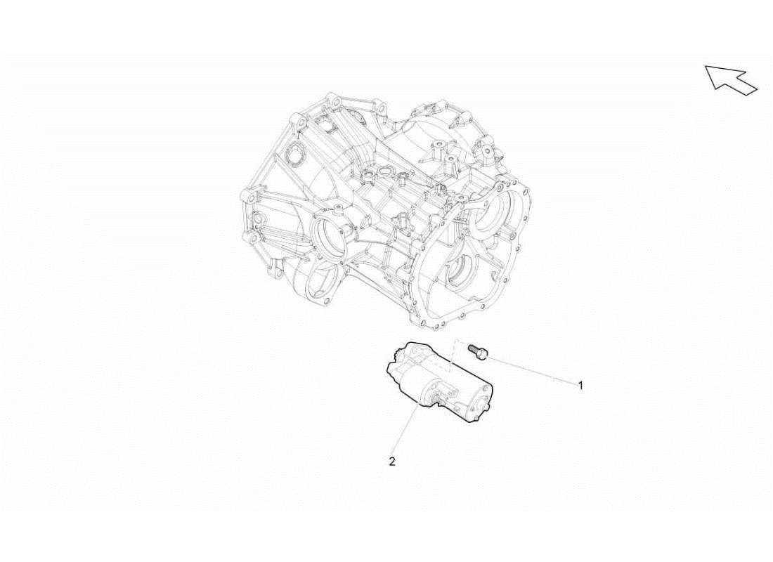 Lamborghini Gallardo STS II SC ANLASSER Teilediagramm