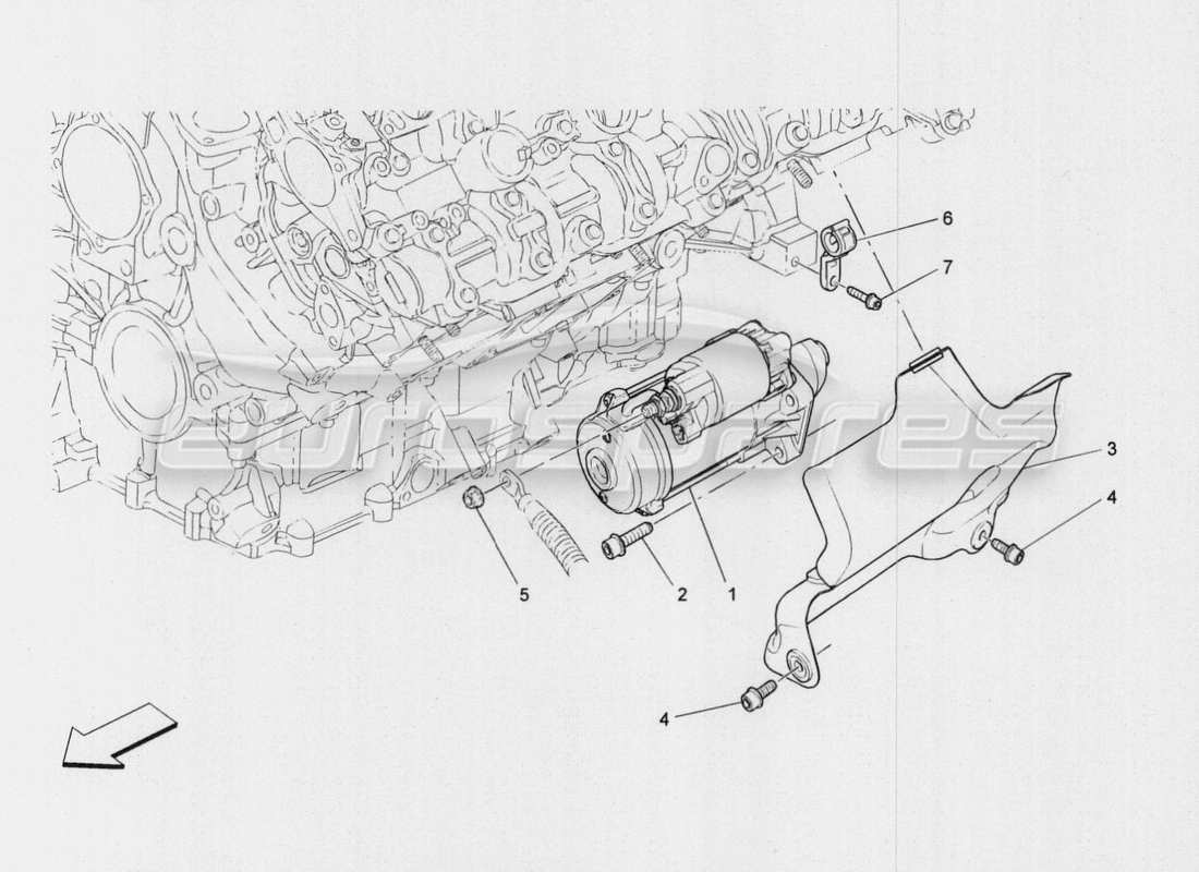 Maserati QTP. V8 3.8 530bhp Auto 2015 Elektronische Steuerung: Zündung Teilediagramm
