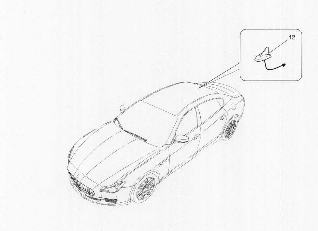 Maserati QTP. V6 3.0 TDS 275bhp 2017 EMPFANGS- UND VERBINDUNGSSYSTEM Teildiagramm