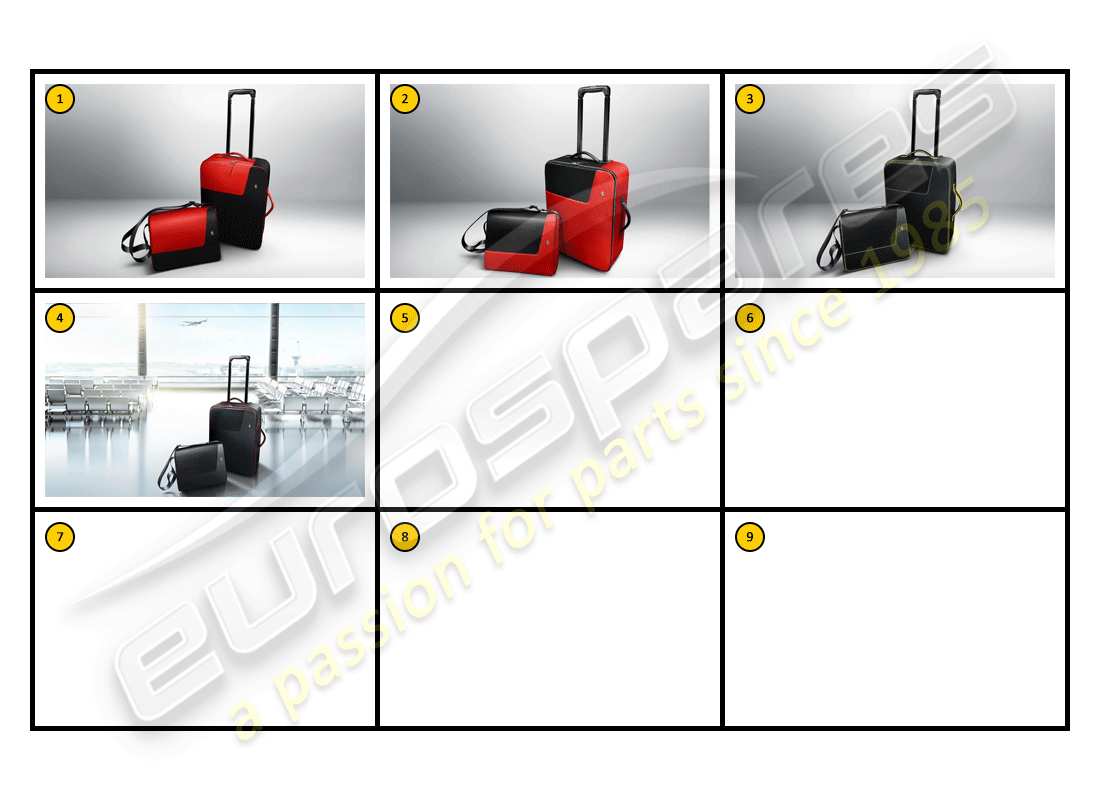 Ferrari California (Zubehör) Ausrüstung – Gepäck Allgemein Teilediagramm