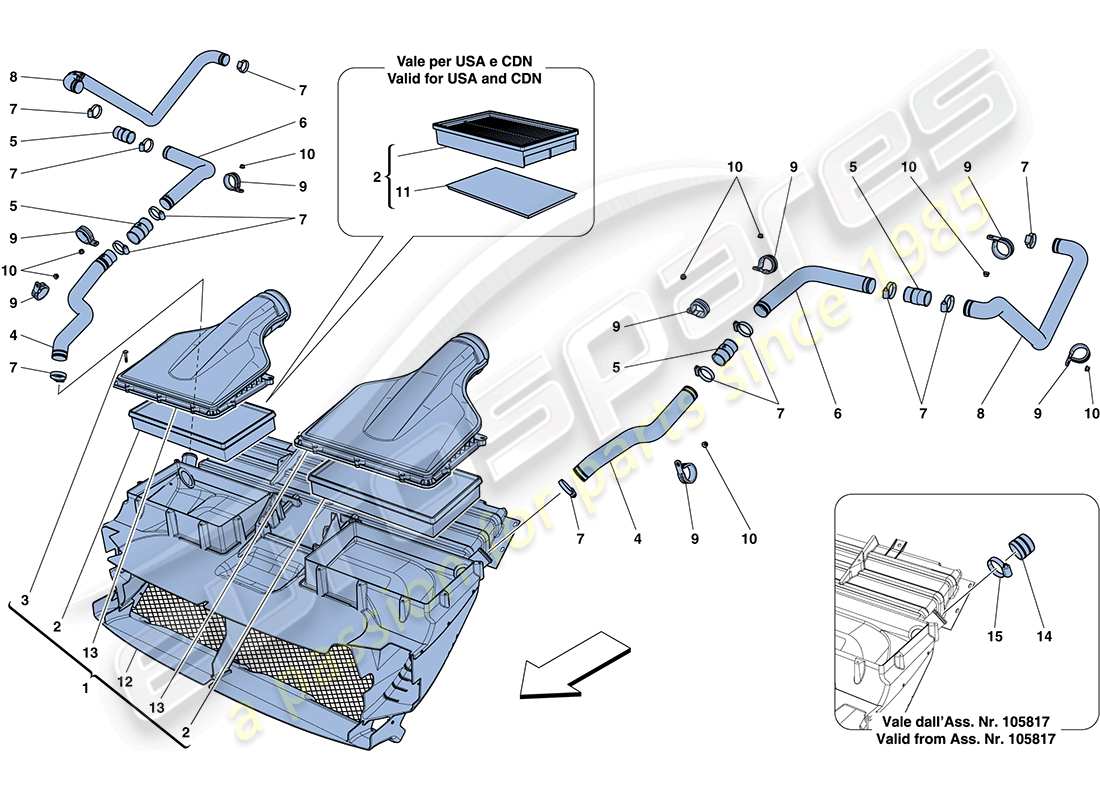 Part diagram containing part number 14040611