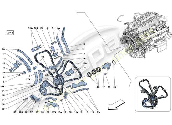 a part diagram from the Ferrari FF (RHD) parts catalogue