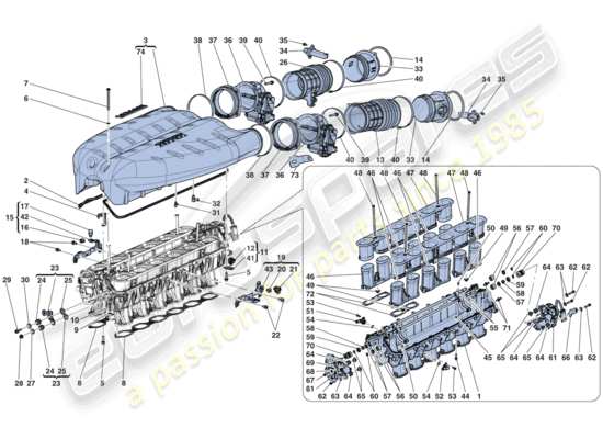 a part diagram from the Ferrari LaFerrari Aperta (USA) parts catalogue