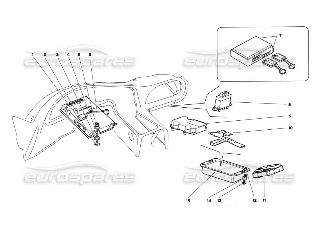 Lamborghini Diablo 6.0 (2001) Elektrisches System Teilediagramm