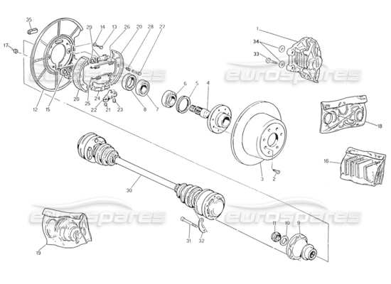 a part diagram from the Maserati Karif 2.8 parts catalogue