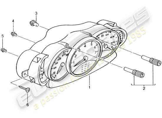 a part diagram from the Porsche 996 (2003) parts catalogue