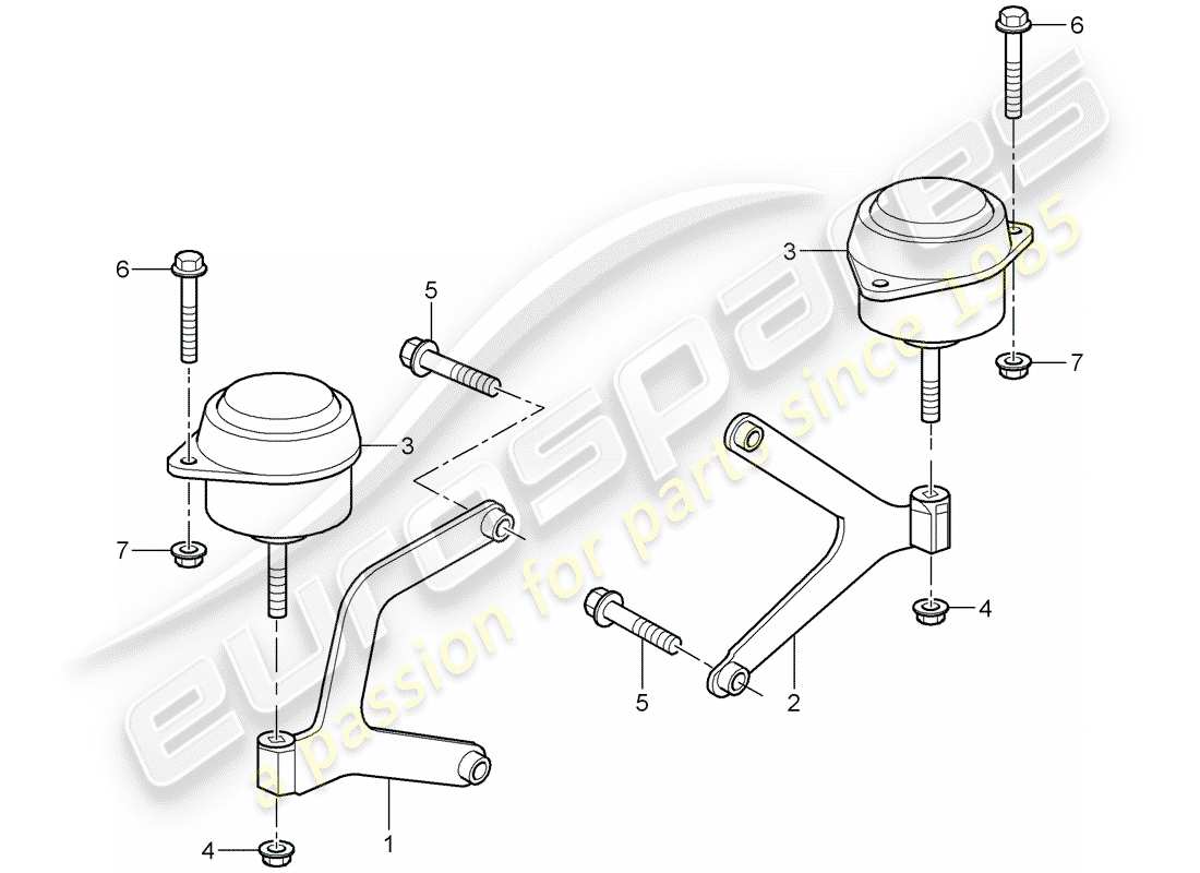 Porsche Boxster 986 (1998) MANUELLES GETRIEBE - GETRIEBEMONTAGE - D - MJ 2000>> Teildiagramm