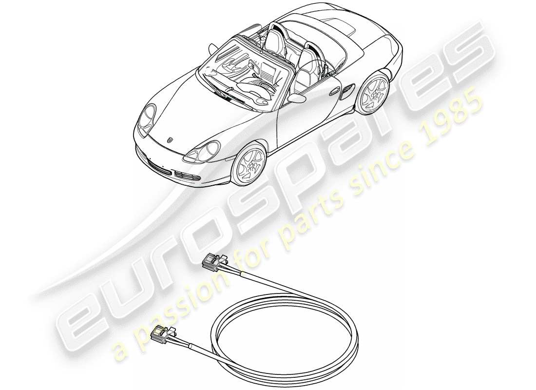 Porsche Boxster 986 (2003) LICHTFASEROPTIK - D - MJ 2003>> Teildiagramm