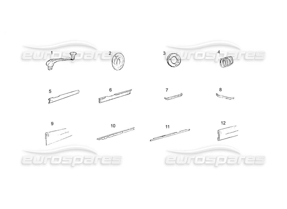 Ferrari 250 GT (Karosserie) TÜR (Fortsetzung) Teilediagramm