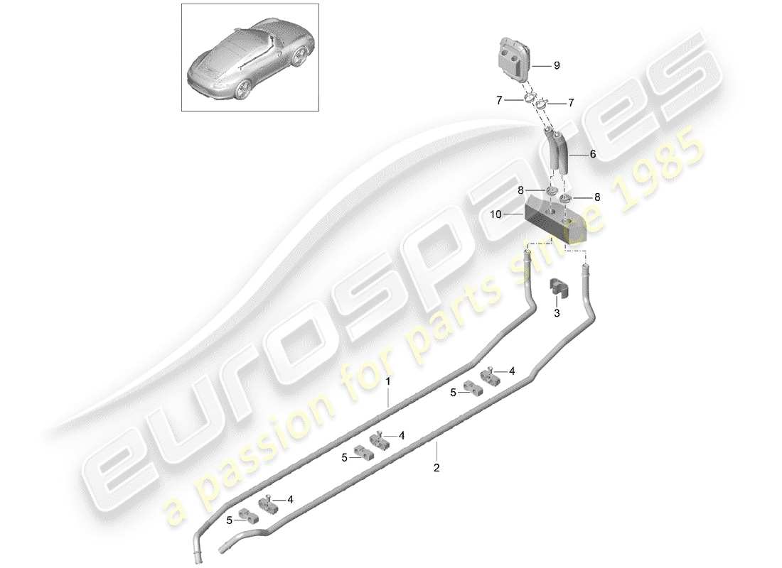 Porsche 991 (2014) Heizung Teildiagramm