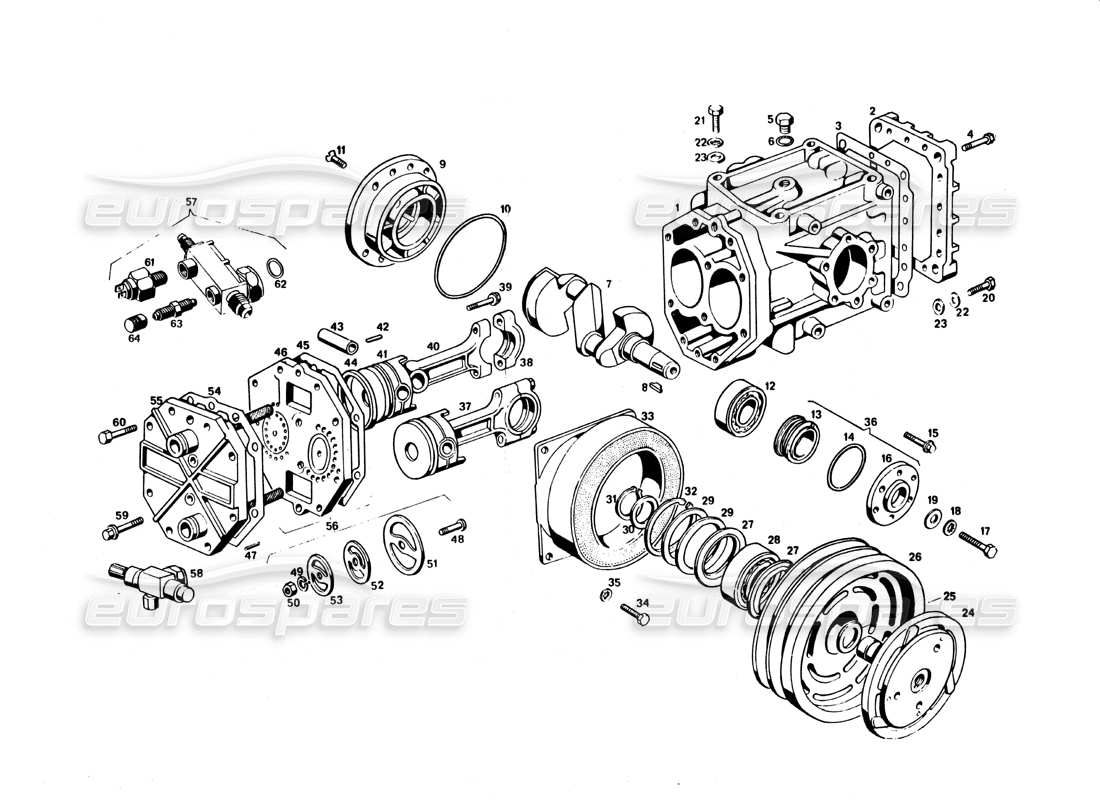 Maserati Bora Konditionierungskompressor Teilediagramm