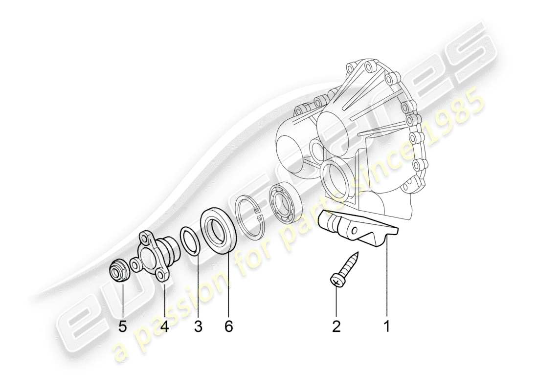 Porsche 997 (2006) tiptronic Teildiagramm