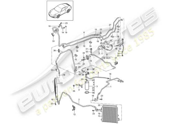 a part diagram from the Porsche 997 (2008) parts catalogue