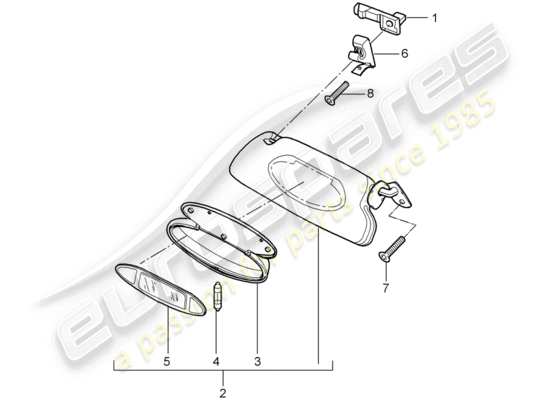 a part diagram from the Porsche 997 GT3 (2007) parts catalogue