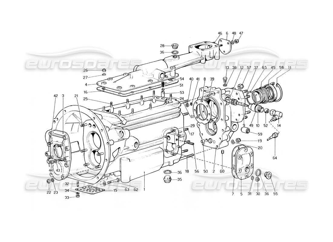 Ferrari 400 GT (mechanisches) Getriebe (400 GT) Teilediagramm