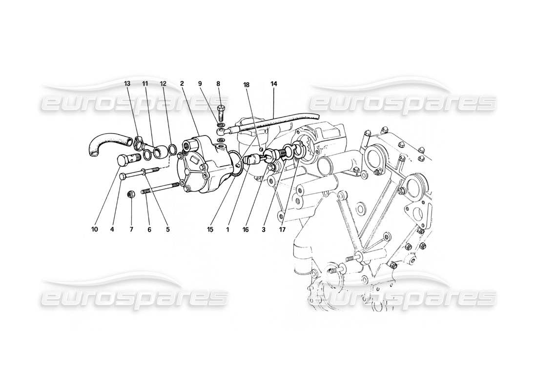 Ferrari 400 GT (Mechanik) Bremskraftverstärker-Vakuumpumpe Teilediagramm