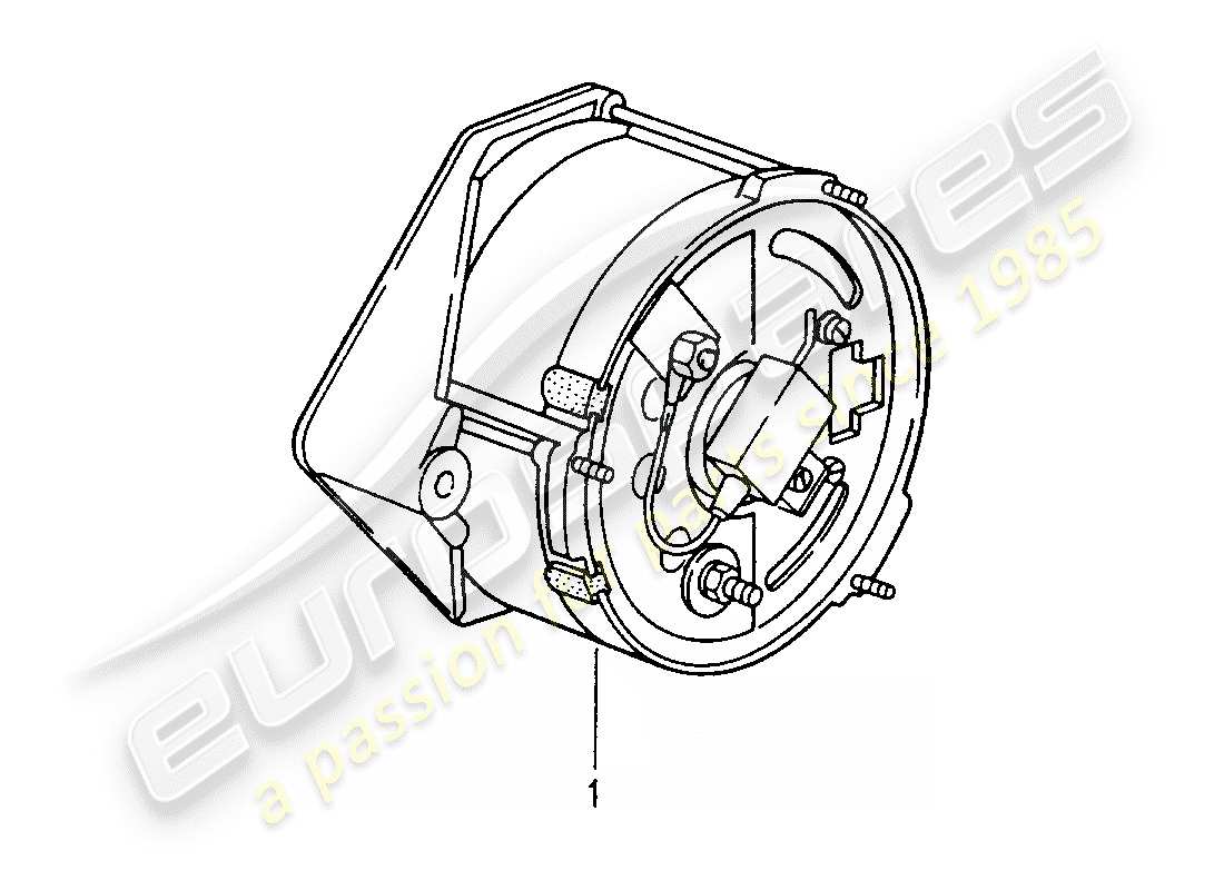 Porsche Replacement catalogue (1976) GENERATOR Teildiagramm