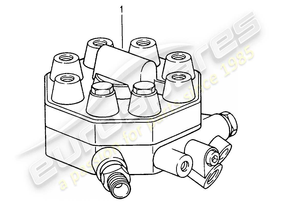 Porsche Replacement catalogue (1985) Kraftstoffverteiler Teildiagramm