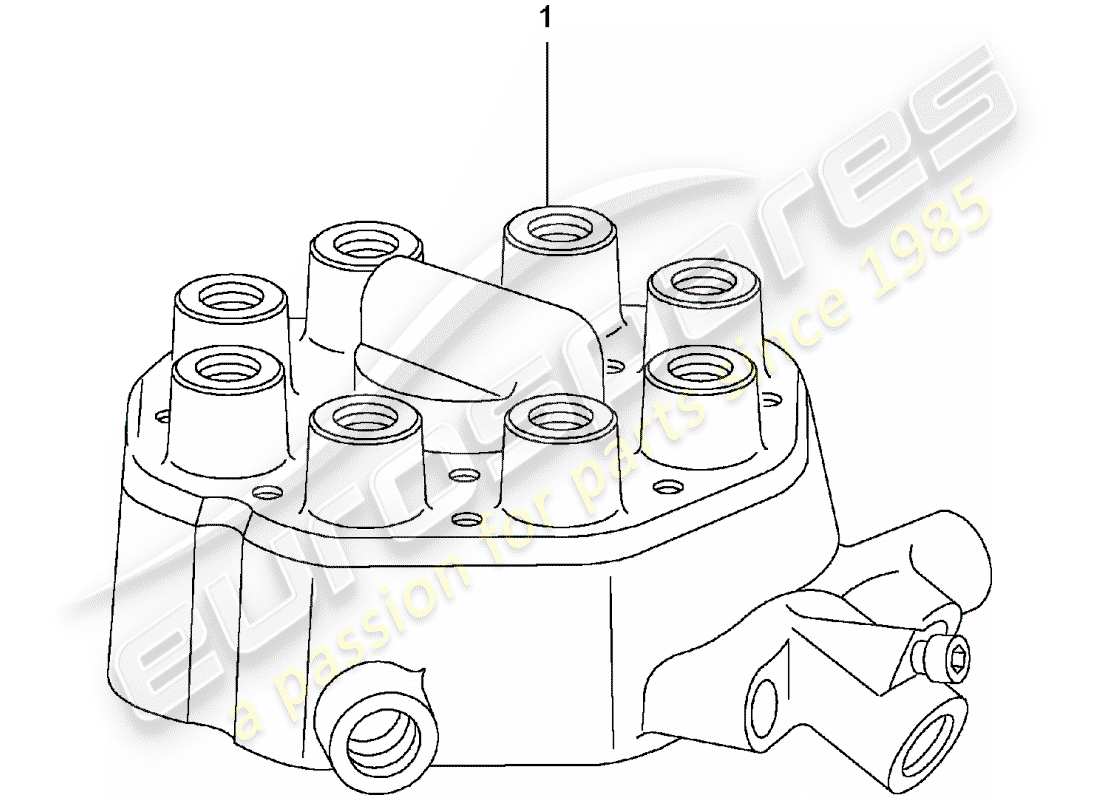 Porsche Replacement catalogue (2007) Kraftstoffverteiler Teildiagramm