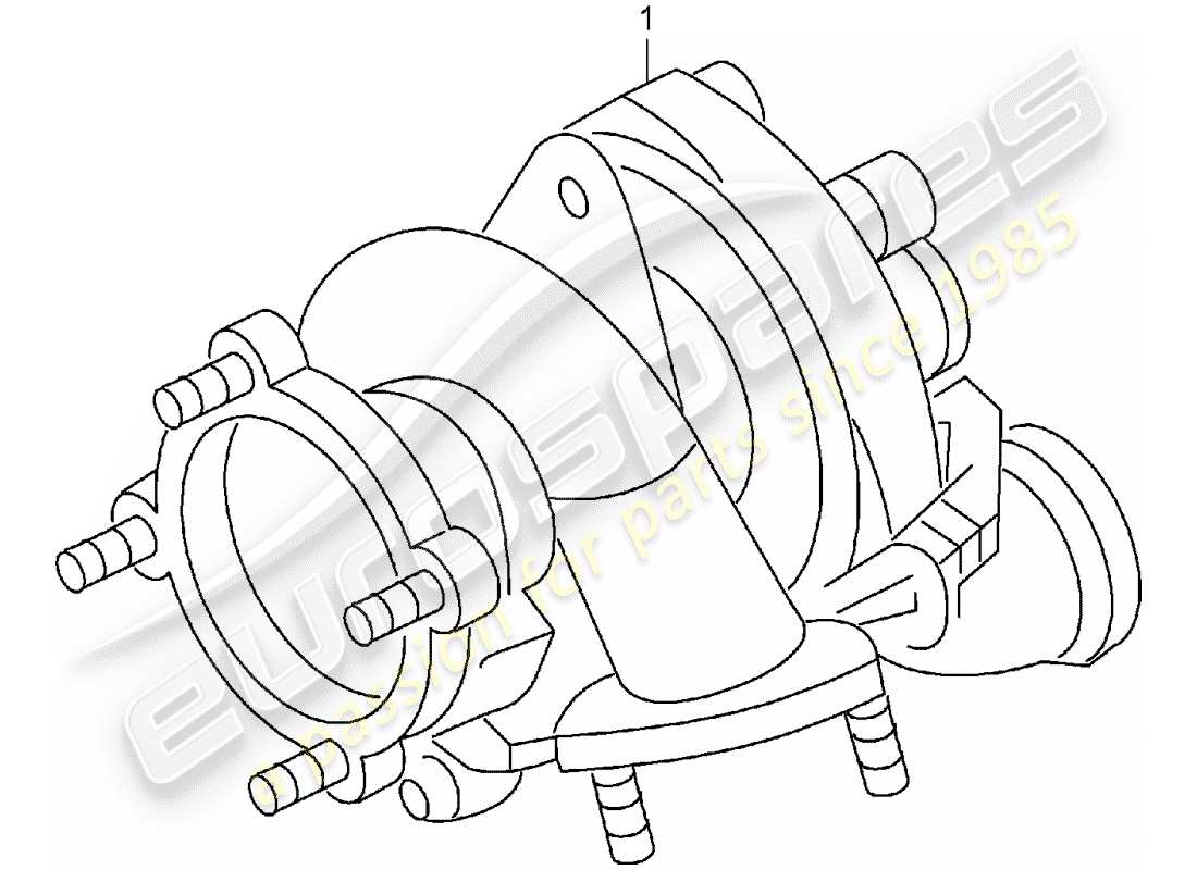 Porsche Replacement catalogue (2007) ABGASTURBOLADER Teildiagramm