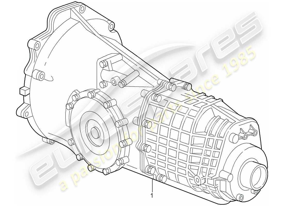Porsche Replacement catalogue (2009) Schaltgetriebe Teildiagramm