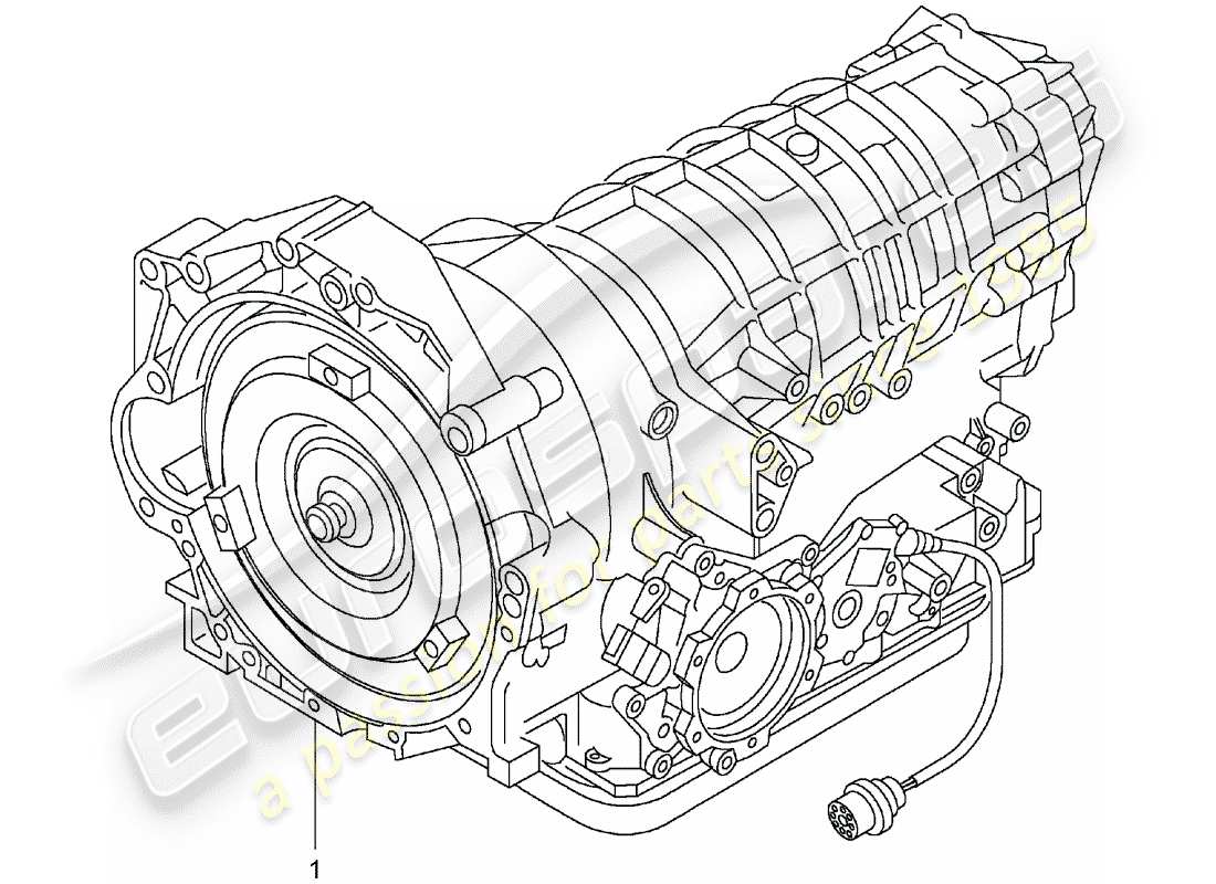 Porsche Replacement catalogue (2009) Ersatzgetriebe Teildiagramm