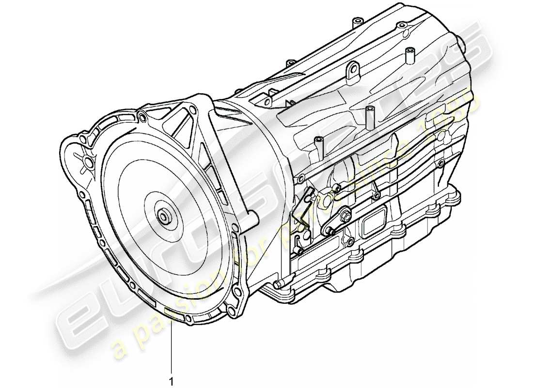 Porsche Replacement catalogue (2009) Ersatzgetriebe Teildiagramm