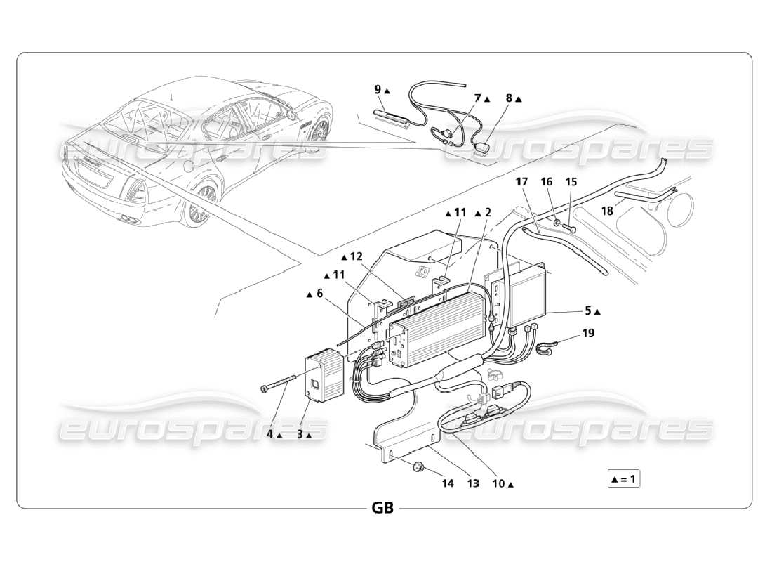 Maserati QTP. (2006) 4.2 Teildiagramm der Alarmanlage und Wegfahrsperre (Seite 2-2).