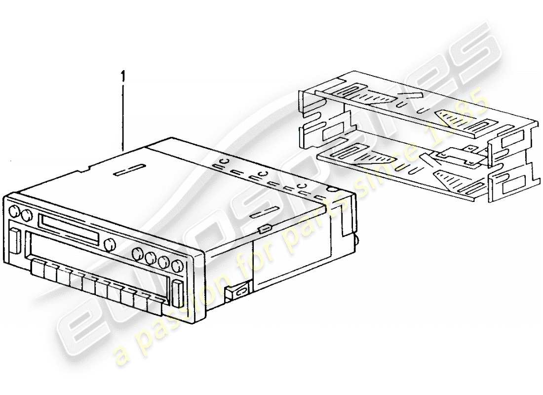 Porsche Tequipment catalogue (1986) FUNKGERÄT Teildiagramm