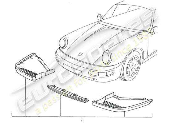 a part diagram from the Porsche Tequipment catalogue (1994) parts catalogue