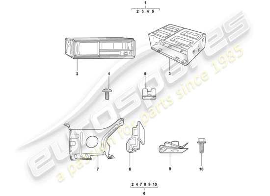 a part diagram from the Porsche Tequipment catalogue (1996) parts catalogue