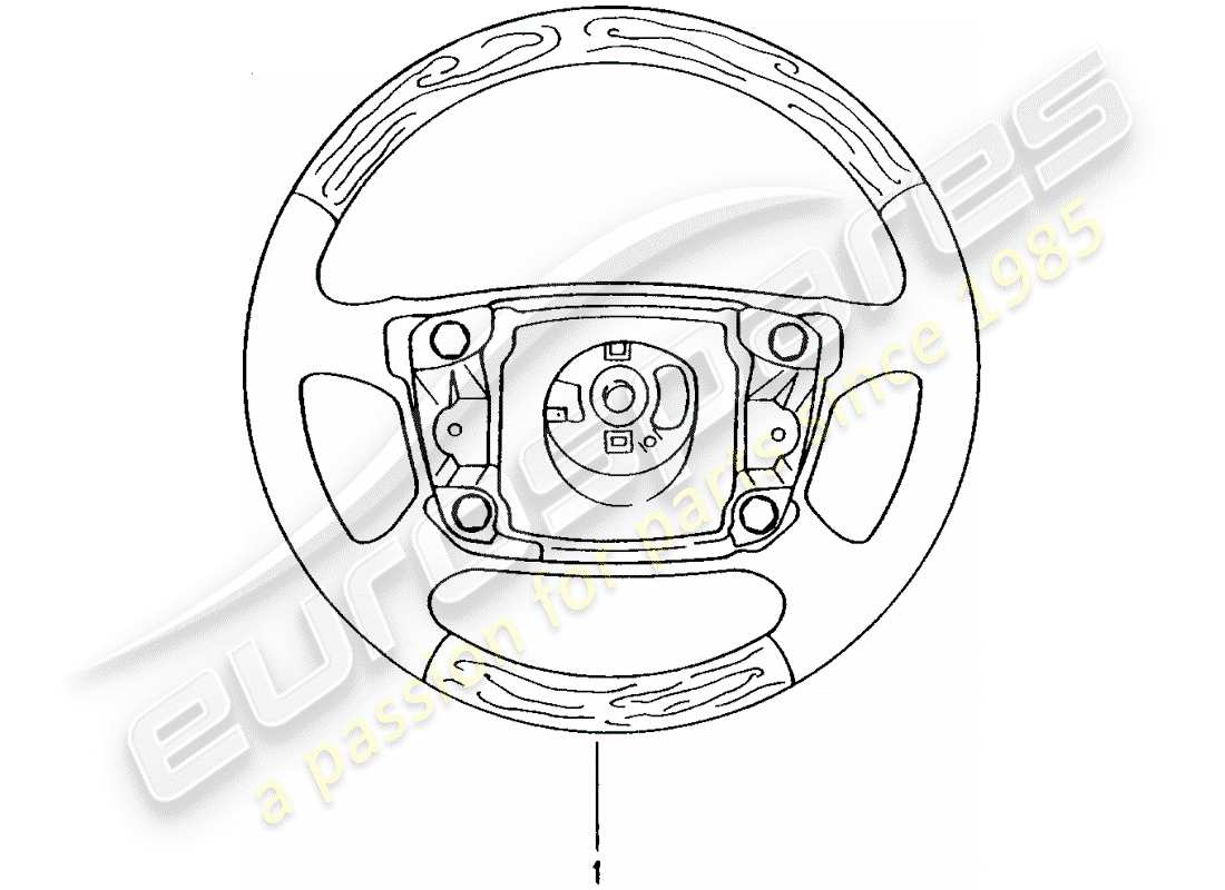 Porsche Tequipment catalogue (1998) AIRBAG-LENKRAD Teildiagramm