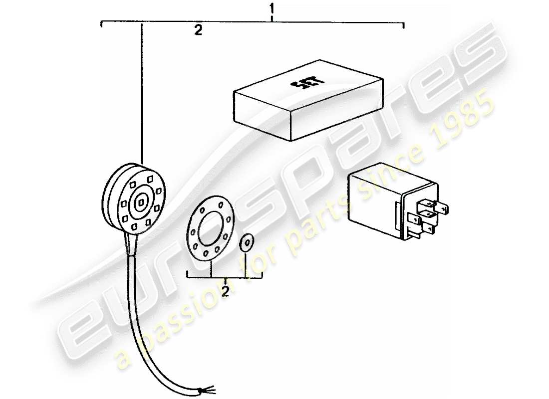 Porsche Tequipment catalogue (1998) REGENSENSOR Teildiagramm