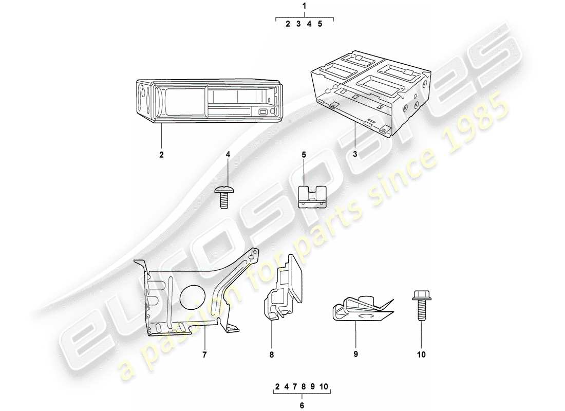 Porsche Tequipment catalogue (1998) CD-WECHSLER Teildiagramm