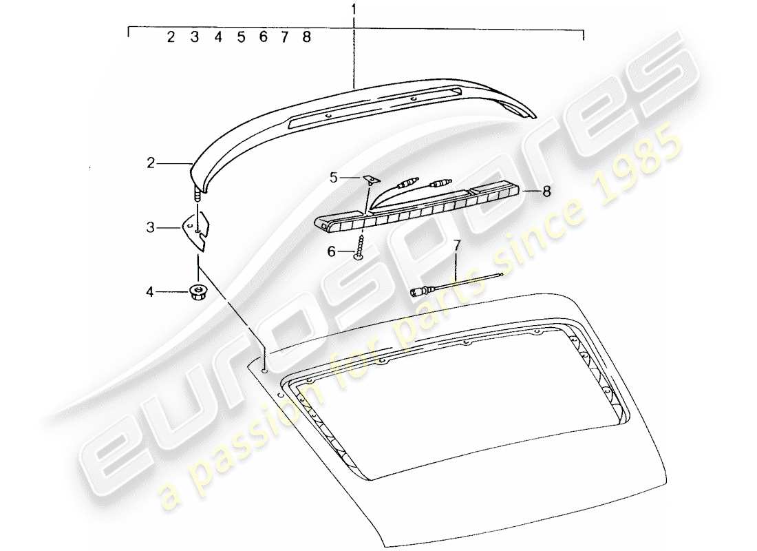 Porsche Tequipment catalogue (2004) ZUSÄTZLICHES BREMSLICHT Teildiagramm