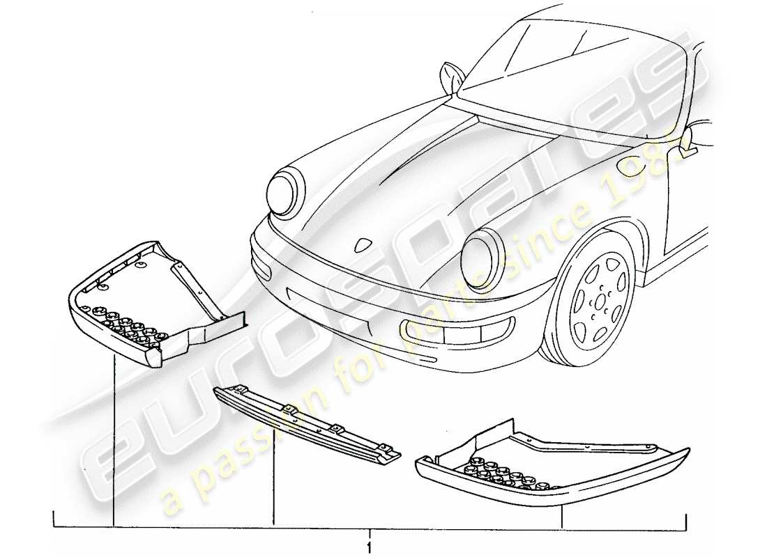 Porsche Tequipment catalogue (2008) FRONTSPOILER Teildiagramm