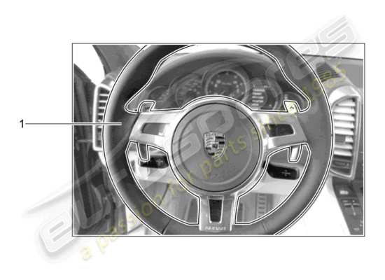 a part diagram from the Porsche Tequipment Cayenne (2020) parts catalogue